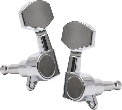Guitar Adjustable Fixed Bridge Tailpiece with 3L3R Tuning Pegs Include Bridge Tailpiece Cover and Mounting Screws for Vintage Teisco Electric Guitar in Saudi Arabia