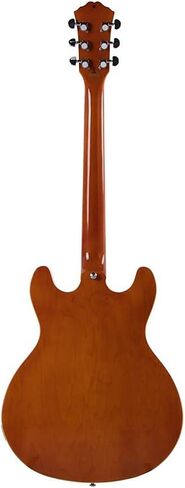 جيتار كهربائي Monoprice Indo Series 6 String Maple Hollow-Body، يمين، رمادي (610500) in Saudi Arabia
