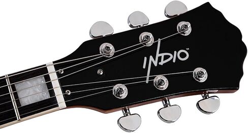 جيتار كهربائي Monoprice Indo Series 6 String Maple Hollow-Body، يمين، رمادي (610500) in Saudi Arabia