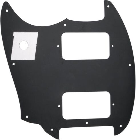 Musiclily Pro 9 Holes Round Corner HH Guitar Pickguard 2 Humbuckers for Squier Bullet Series Mustang Electric Guitar, 3Ply Aged White in Kuwait