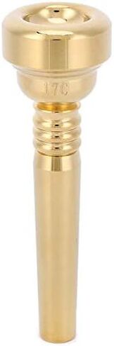 Trumpet Mouthpiece 17C,Gold Mouthpiece Brass Plated Mouthpiece Trumpet Musical Instrument Accessories in Saudi Arabia
