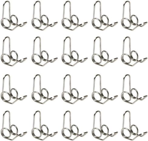 Jiayouy 20pcs Trumpet Water Key Spit Valve Steel Wire Springs Trumpet Accessories Replacement Silver in Saudi Arabia