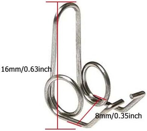 Jiayouy 20pcs Trumpet Water Key Spit Valve Steel Wire Springs Trumpet Accessories Replacement Silver in Saudi Arabia