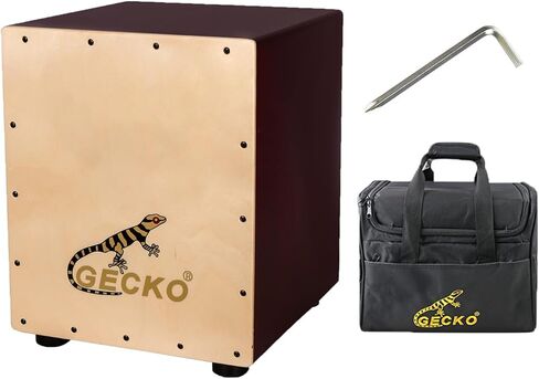 جيكو كاجون، طبلة صندوق كاجون للأطفال من خشب البتولا مع أوتار جيتار داخلية، حجم صغير محمول كاجون in Kuwait