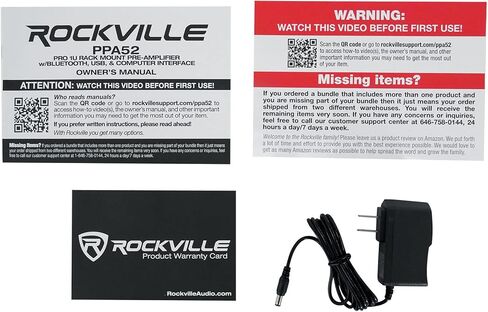 روكفيل مضخم صوت مسبق PPA52 برو 1U مع بلوتوث/USB/واجهة كمبيوتر in Kuwait