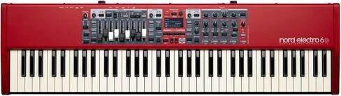 حزمة Nord Electro 6D 73 73-Note شبه مرجحة مع حامل لوحة مفاتيح قابل للتعديل، مقعد X مزدوج قابل للتعديل، دواسة مستدامة، وسماعات رأس مغلقة من الخلف (5 عناصر) in Kuwait