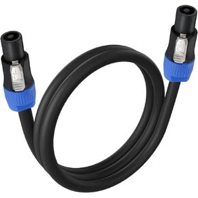 كابل مكبر صوت EBXYA بطول 3 أقدام مقاس 12 (AWG) - سلك كابل صوت ممتاز إلى مكبر صوت مع موصل NL4FX (NL4FC) - 4 موصلات in Kuwait