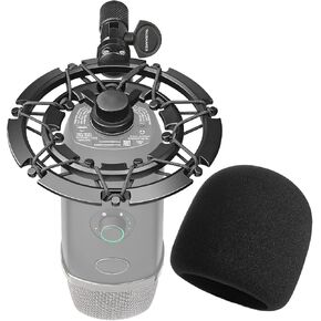 YOUSHARES Blue Yeti X Shock Mount, Latest Alloy Shockmount Reduces Vibration and Shock Noise Matching Boom Arm Mic Stand, Designed for Blue Yeti X Microphone