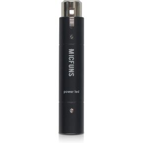 M1 In-line Microphone Pream, Mic Booster Preamplifier with 28dB Gain for Dynamic and Passive Ribbon Microphones SM58 (Black)