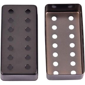 Healifty Guitar Pickup Cover Humbucker Guitar Neck Pickup Covers 7 Strings 14 Holes for Eletric Guitar Accessories (Black) in Saudi Arabia