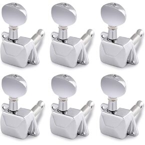 هولمر اوتاد ضبط اوتار الجيتار، رؤوس الة شبه مغلقة، مفاتيح ضبط زر بيضاوي، خط 6 انش للجيتار الصوتي باليد اليمنى او الجيتار الكهربائي كروم. in Kuwait