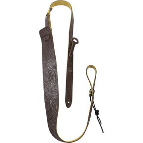 Perri's Leathers Ltd. - حزام دوبرو - جلد - منقوش غربيًا - بني - قابل للتعديل - صنع في كندا in Kuwait