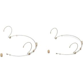 Samson DE50x Professional Omnidirectional Headset Microphone, Tan and Samson DE10x Omnidirectional Headset Microphone with Four Adapter Cables Compatible with Most Popular Wireless Systems (Tan)