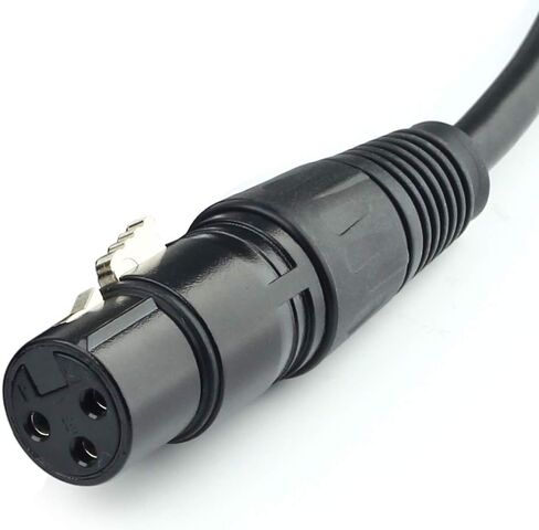 SiYear 5 PIN XLR DMX Cable15 Feet, DMX512 XLR 5 Pin Male to Female DMX 512 Turnaround DMX Stage Light Cable(4.5M in Saudi Arabia