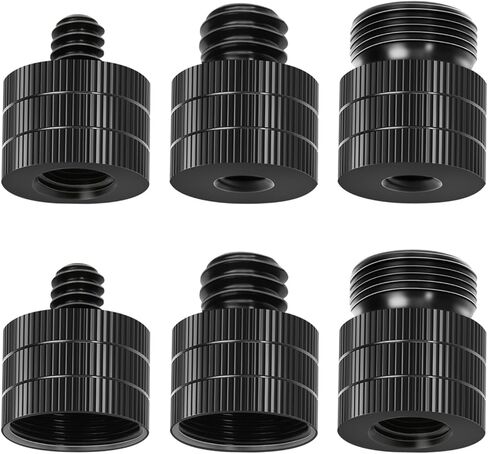 محول حامل ميكروفون بـ6 موديلات من دي ان اس بابي، 5/8 انثى الى 3/8 ذكر، 3/8 انثى الى 5/8 ذكر، 5/8 انثى الى 1/4 ذكر، 1/4 انثى الى 5/8 ذكر، 3/8 انش انثى الى 1/4 انش ذكر، 1/4 انش انثى الى 3/20.3 ذكر in Kuwait