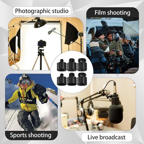 محول حامل ميكروفون بـ6 موديلات من دي ان اس بابي، 5/8 انثى الى 3/8 ذكر، 3/8 انثى الى 5/8 ذكر، 5/8 انثى الى 1/4 ذكر، 1/4 انثى الى 5/8 ذكر، 3/8 انش انثى الى 1/4 انش ذكر، 1/4 انش انثى الى 3/20.3 ذكر in Kuwait