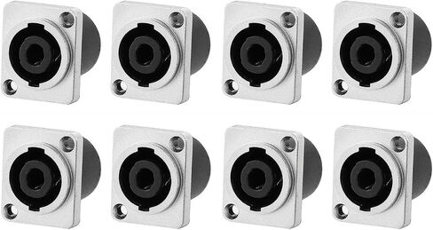 8 Pack Pro Speakon Connectors 4 Pole Twist Lock for NL4FC NL4FX NL2FC in Kuwait