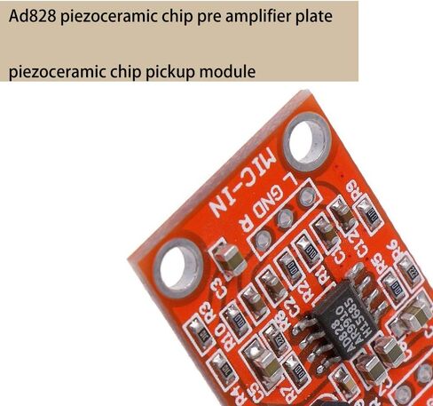 1Pcs AD828 Stereo Dynamic Microphone Preamplifier Board Pickup Module DC 3.8V-15V MIC Preamp Module in Saudi Arabia