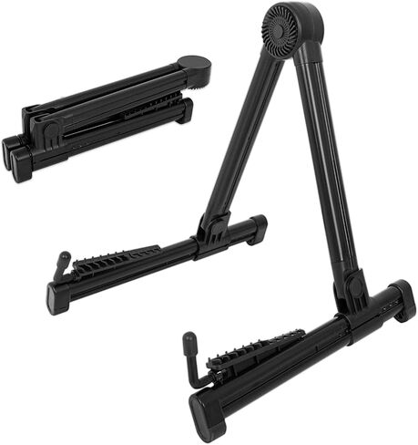 حامل جيتار، حامل أرضية جيتار Muscab المحمول مع سيليكون غير قابل للانزلاق، حامل جيتار إطاري للجيتار الصوتي/الكهربائي/الكلاسيكي والمزيد in Kuwait