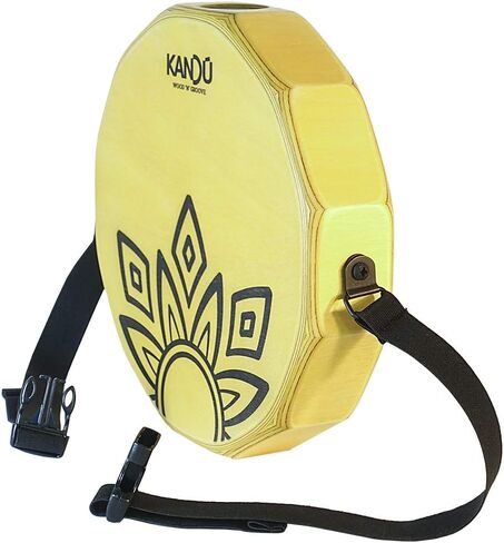 KTÄK -The First Handcrafted, Hand Drum Percussion, Two-Sound Cajón Body Snare, Portable Cajon by Kandu (Natural Wood/Black Logo) in Kuwait