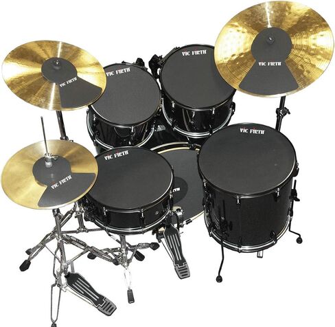 Vic Firth Vic Firth Mute Prepack مع 10 بوصة، 12 بوصة، 14 بوصة، 16، 22، قبعة عالية وصنج (2) in Saudi Arabia