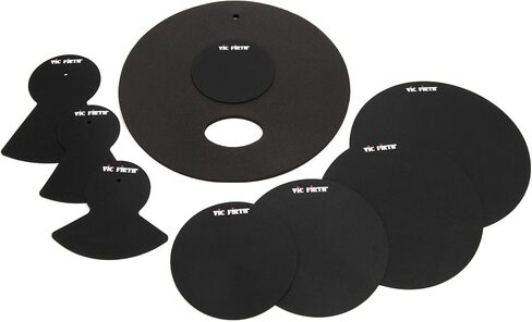 Vic Firth Vic Firth Mute Prepack مع 10 بوصة، 12 بوصة، 14 بوصة، 16، 22، قبعة عالية وصنج (2) in Saudi Arabia