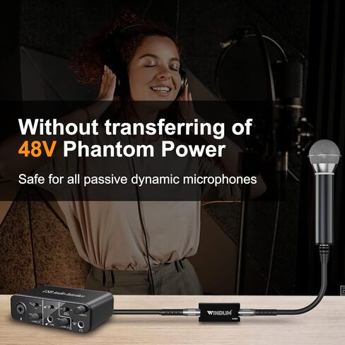 Dynamic Microphones Preamps, Ribbon Mic Activator XLR Preamp Booster for Livestream, Broadcast, Podcast, Vocal Recordings in Saudi Arabia