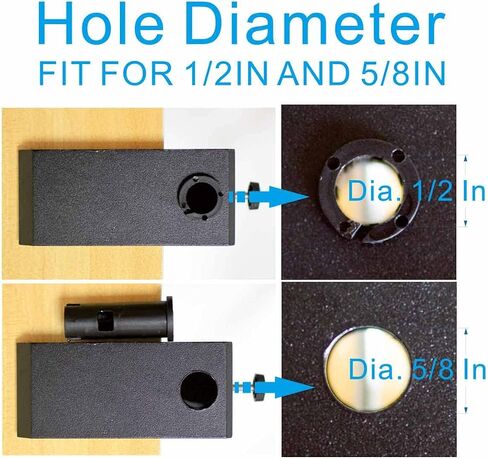Replacement Heavy Duty C Clamp for 1/2" Base Magnifying Lamp,Desk Lamp,Swing Arm Lamp,Phone I pad Mount,Tablet Mic Holder,Table Mount Clamp for Microphone Stand Mic Boom Arm (G1 Black) in Saudi Arabia