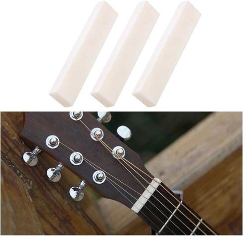 3 قطع من صواميل الجيتار الفارغة 52 × 10 × 6 ملم للغيتار الشعبي الكلاسيكي الصوتي لتصنعه بنفسك in Kuwait