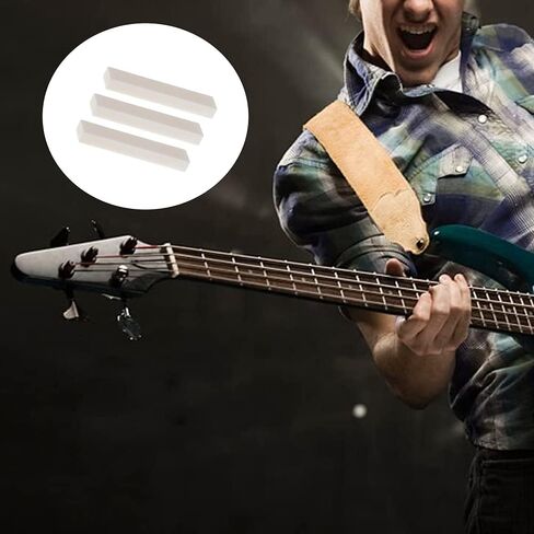 3 قطع من صواميل الجيتار الفارغة 52 × 10 × 6 ملم للغيتار الشعبي الكلاسيكي الصوتي لتصنعه بنفسك in Kuwait