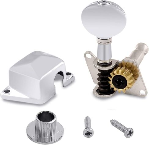 هولمر اوتاد ضبط اوتار الجيتار، رؤوس الة شبه مغلقة، مفاتيح ضبط زر بيضاوي، خط 6 انش للجيتار الصوتي باليد اليمنى او الجيتار الكهربائي كروم. in Kuwait