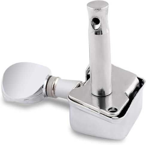 هولمر اوتاد ضبط اوتار الجيتار، رؤوس الة شبه مغلقة، مفاتيح ضبط زر بيضاوي، خط 6 انش للجيتار الصوتي باليد اليمنى او الجيتار الكهربائي كروم. in Kuwait