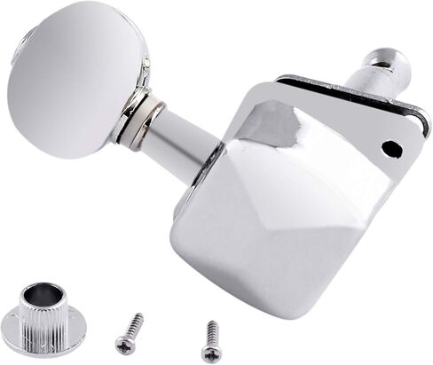 هولمر اوتاد ضبط اوتار الجيتار، رؤوس الة شبه مغلقة، مفاتيح ضبط زر بيضاوي، خط 6 انش للجيتار الصوتي باليد اليمنى او الجيتار الكهربائي كروم. in Kuwait