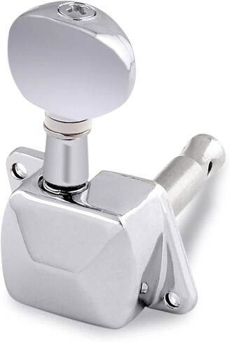 هولمر اوتاد ضبط اوتار الجيتار، رؤوس الة شبه مغلقة، مفاتيح ضبط زر بيضاوي، خط 6 انش للجيتار الصوتي باليد اليمنى او الجيتار الكهربائي كروم. in Kuwait