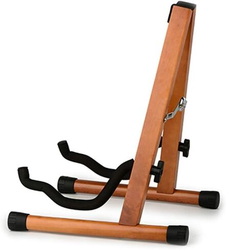 Wooden Guitar Stand Old Walnut Guitar Stand for Acoustic Electric Bass Classical Guitar Banjo Ukulele Portable Folding A-Frame Travel Guitar Stand(Old Walnut) in Kuwait