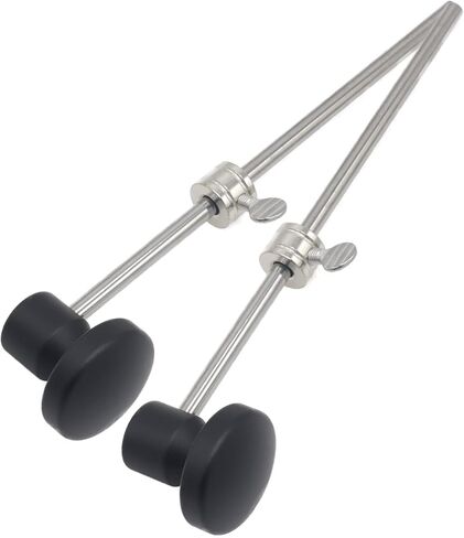 2pcs Red Metal Head Bass Drum Pedal Beater, Kick Drum Foot Pedal Beater, Aluminum Alloy Hammer Head Drum Percussion Accessories for Bass Jazz Drum in Kuwait