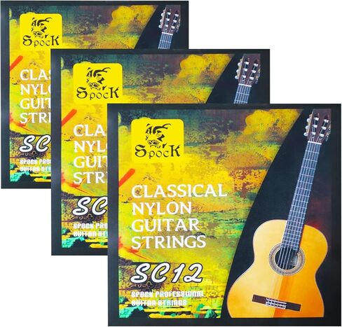 3 مجموعات من خيوط الغيتار الكلاسيكية من النايلون. EBG - نايلون شفاف DAE - سبيكة نحاسية مطلية بالفضة .028-.043 in Kuwait