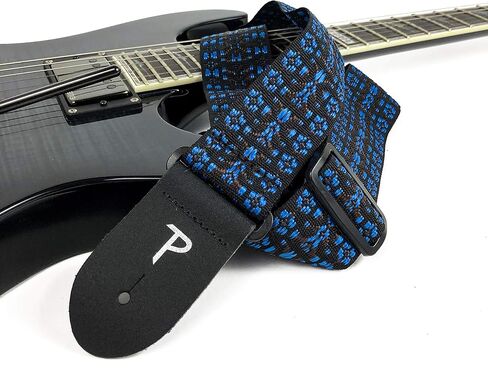 Perri's Leathers BHT-289 عرض 5 سم تصميم حزام جيتار مع أطراف جلدية in Saudi Arabia