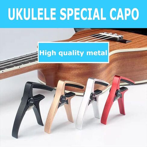 Uke Capos لملحقات Ukulele تصميم شكل دقيق ورقيق (AC20U أسود) in Kuwait