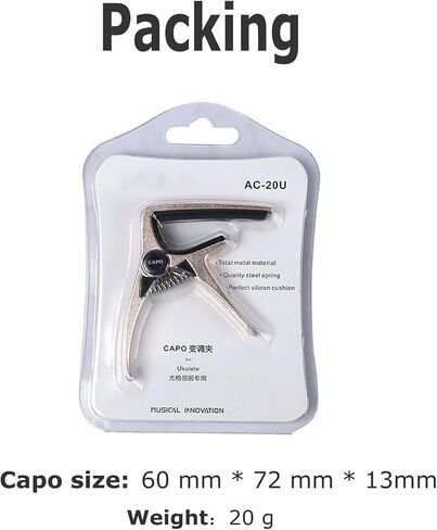 Uke Capos لملحقات Ukulele تصميم شكل دقيق ورقيق (AC20U أسود) in Kuwait
