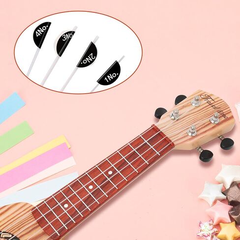 Nylon Ukulele Strings Tuning Replacement 4 Pack 4 Strings for Musical Instruments Easy for Beginners Easy on Fingertips for General Ukulele Sweet Sound in Kuwait