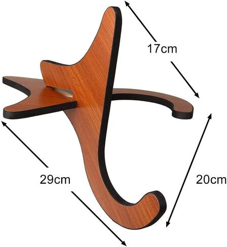 حامل قيثارة محمول مع حزام وكابو وخيوط، حامل ادوات خشبي قوي باطار على شكل حرف X مع حافة ناعمة للقيثارة والمندولين والكمان in Kuwait