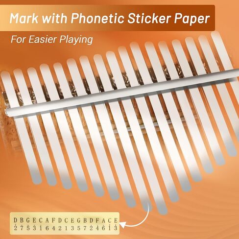 بيانو يونتي ماهوجني كاليمبا 17 مفتاحًا، بيانو إصبع محمول مع مطرقة لحن، مبيرا للأطفال البالغين والمبتدئين المحترفين in Kuwait