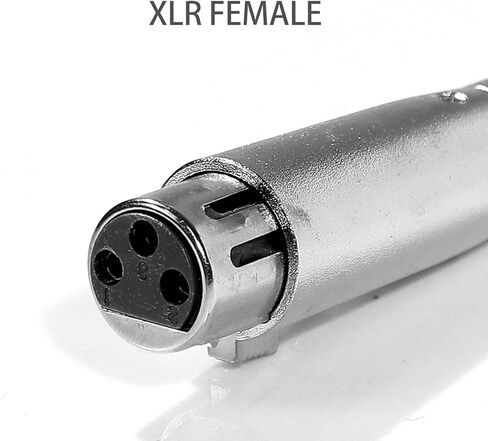 محول أنثى SIXGOD 1/4 TRS إلى XLR - 6.35 مم TRS إلى موصل XLR أنثى لتغيير الجنس - عبوتان in Kuwait