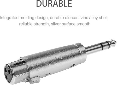 محول أنثى SIXGOD 1/4 TRS إلى XLR - 6.35 مم TRS إلى موصل XLR أنثى لتغيير الجنس - عبوتان in Kuwait