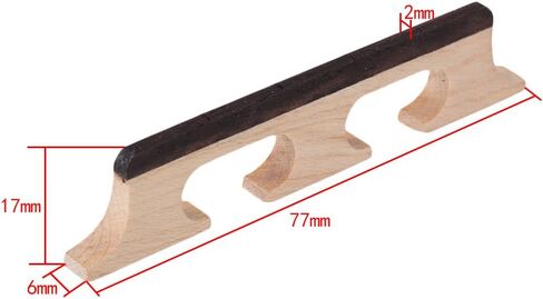 Yibuy 4 سلسلة بانجو القيثارة بانجوليلي القيقب والجسور الأبنوس in Kuwait