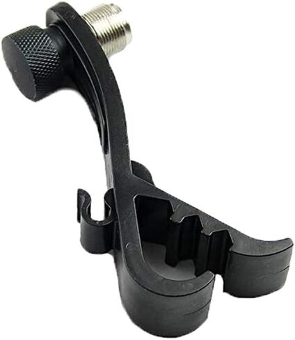 MOFUCA طبلة ميكروفون كليب، ميكروفون طبل جبل قابل للتعديل ميكروفون حامل المشبك حامل ميكروفون موسيقي مقاوم للصدمات لحامل الطبل (أسود) in Kuwait