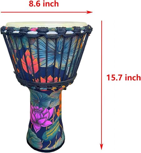 Percussion，Djembe Bongo Congo African Drum,Handmade, Sheepskin Drum Head, National Style Hand Drum (A) in Kuwait