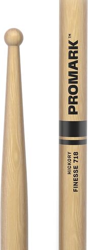 أعواد طبلة ProMark - أعواد طبلة Finesse 7A - مجموعة أعواد طبلة - طرف خشبي دائري صغير - أعواد طبول طويلة من خشب القيقب - وزن ثابت ودرجة - زوج واحد in Saudi Arabia