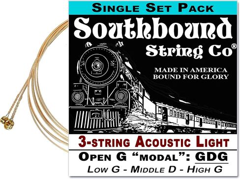 3-String Open G"GDG" Modal/Blues String Sets - (Low G High D High G) in Kuwait